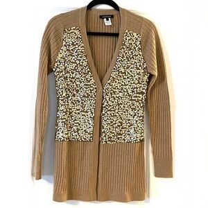 Sequin panel Cardigan